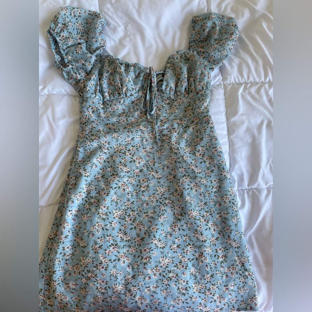 Floral Puff Sleeve Dress